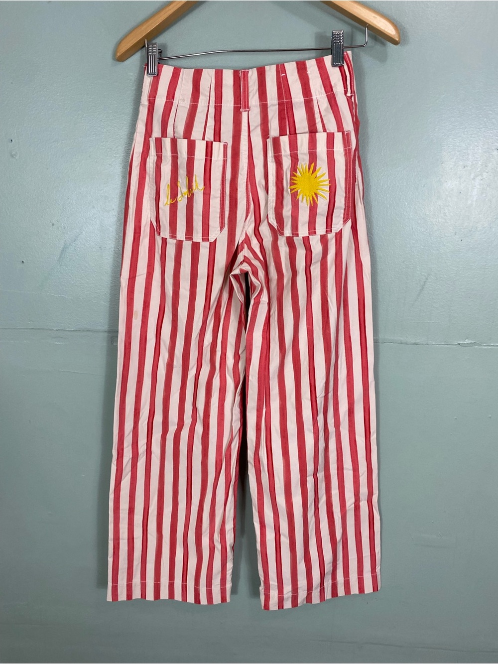 Anthropologie Maeve Nepthys The Colette Full Length Pant Striped Sz 26